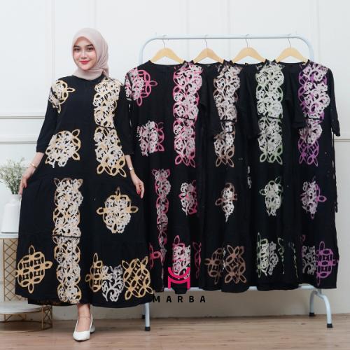 MARBA BATIK TERBARU GAMIS SET DRESS RAYON PREMIUM | GAMIS TWILL ORI PEKALONGAN | GAMIS BUSUI DASTER