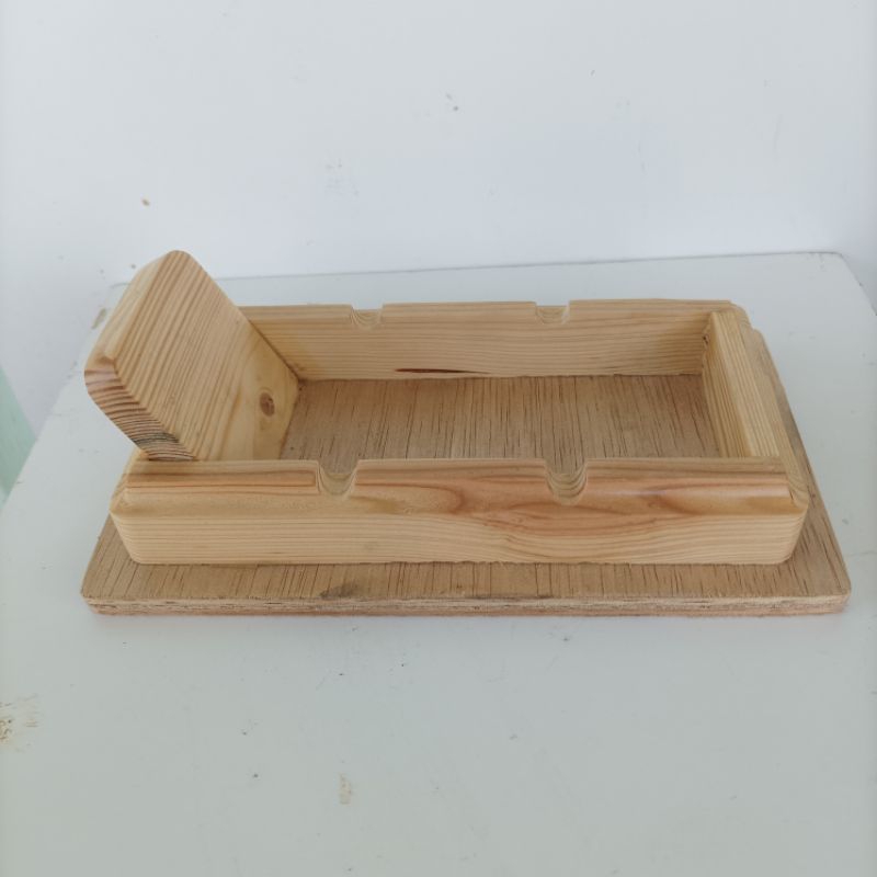 ASBAK KAYU JATI BELANDA MINIATUR KUBURAN ASHTRAY WOODEN