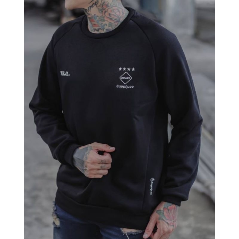 Sweater Crewneck Pria Original  / Sweater Pria Hitam Wanita Distro / Sweater Cowok Distro Original