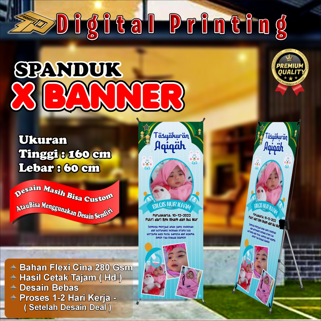 CETAK X BANNER SPANDUK BALIHO X BANNER TASYAKURAN AQIQAH DESAIN CUSTOM