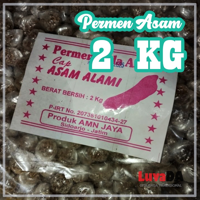 

Permen Gula Asem Cap Asam Alami Kemasan Loss 2kg