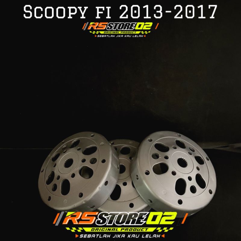 Mangkok Kampas Ganda Custom SCOOPY FI 2013-2017 Original AHM Anti Gredeg