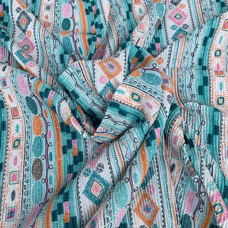 kain bahan pleat motif - plisket motif songket - kain plisket motif antik
