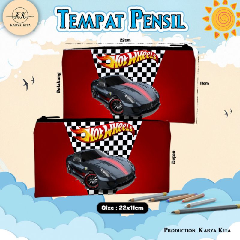 

PENCIL CASE KARAKTER HOT WHEELS KODE 01