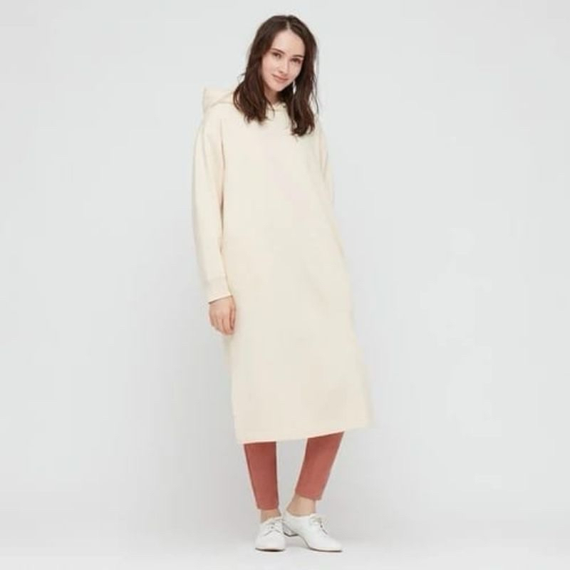 Prelov knit sweater cream, uniqlo hoodie dress