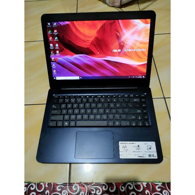 laptop notebook slim asus 14 inc amd E2 ram 4gb hdd 1000gb