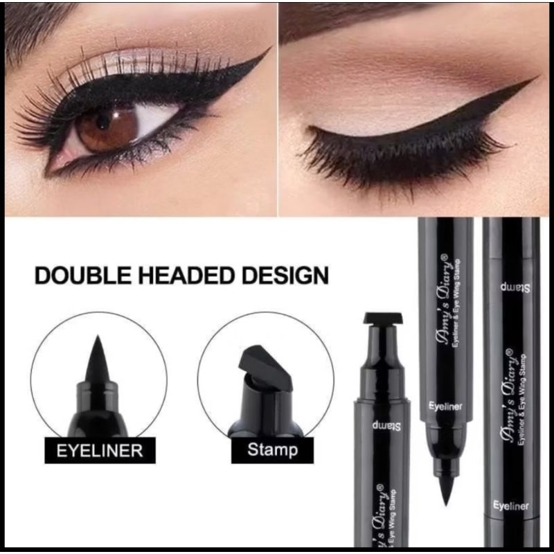 eyeliner stamp 2 in 1 wing eyeliner liquif waterproof stamp eyeliner 2in1