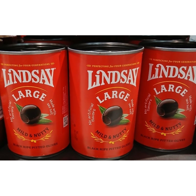 

LINDSAY LARGE Milk & Nutty Black Ripe Pitted Olived 170g - LM
