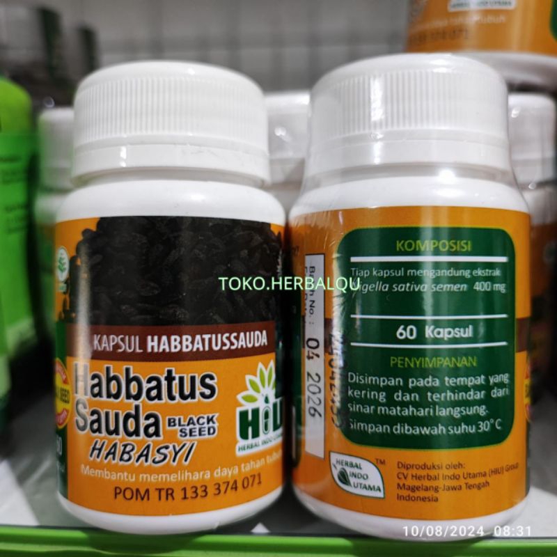HABBATUSSAUDA HIU | SERBUK BLACK SEED HABASY 60,120 & 210 KAPSUL