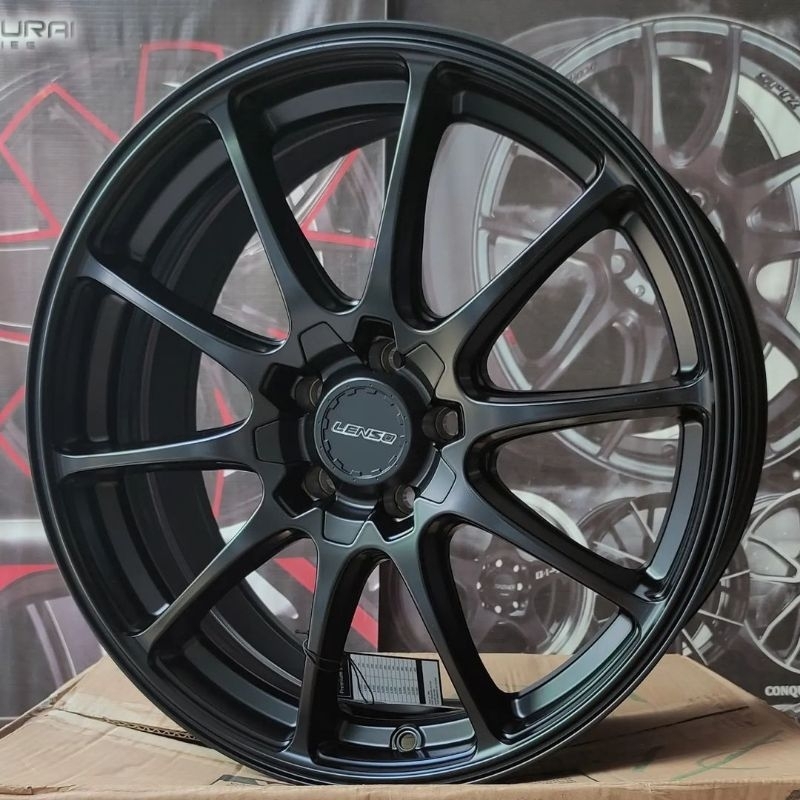 velg mobil ring 18 PCD 5X100 - 5X114,3 LESNO J1A ORIGINAL THAILAND velg racing mobil R18 velg mobil 