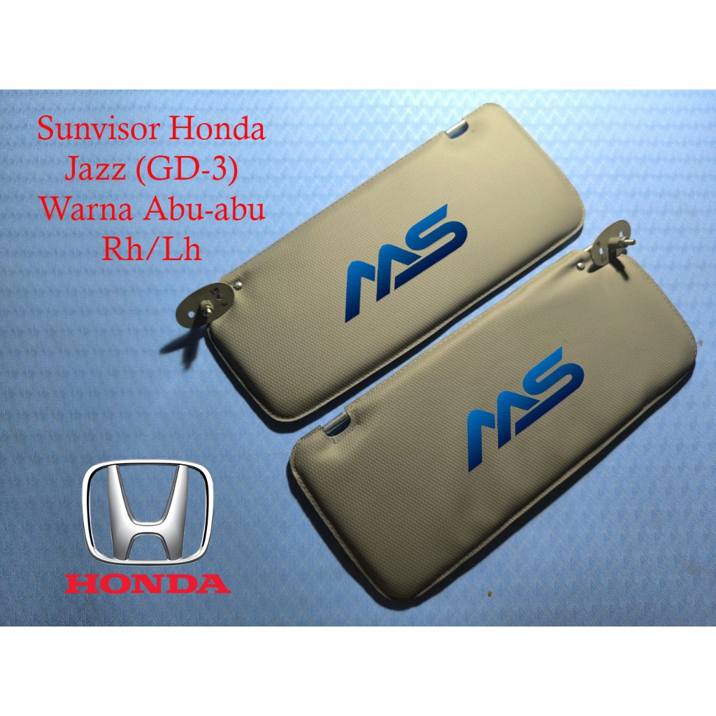 SUNVISOR KW + Cantolan - Sunvisor Honda Jazz (GD3) - Warna Abu Abu (Pelindung Matahari)
