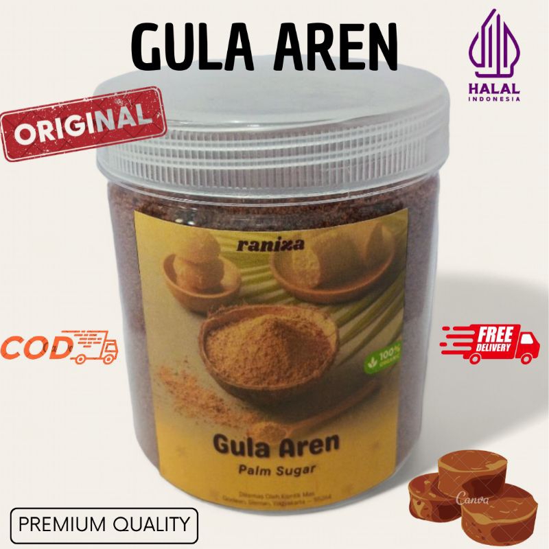 

Gula Aren Semut Kering Original Kemasan Toples 500 ml