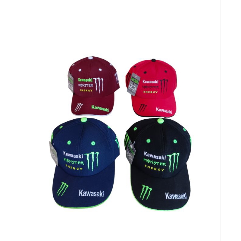 Topi Baseball Anak Kawasaki Monster Topi Balap Anak Laki Laki Topi Anak Pria Juara