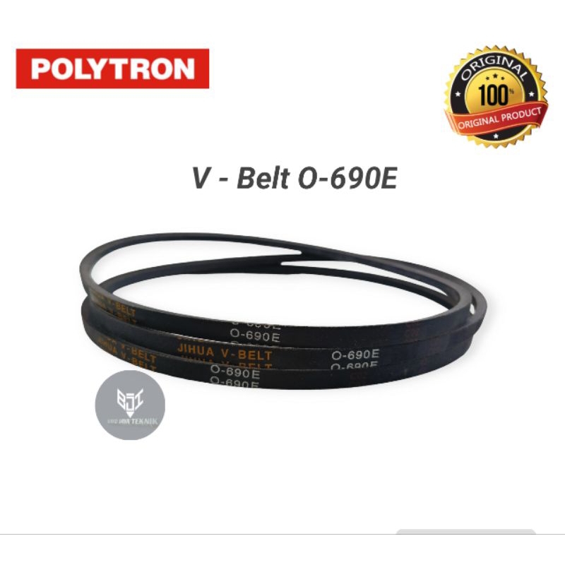 Karet Vbelt | V-Belt/ Vbelt/Fanbelt Mesin Cuci 2 Tabung POLYTRON Original | O-690E