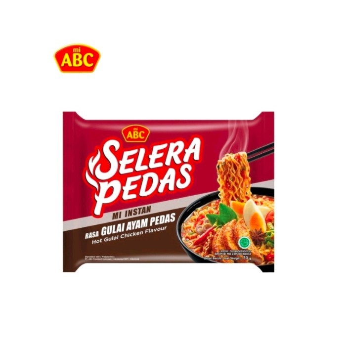 

Mi ABC Selera Pedas Rasa Gulai Ayam Pedas 70 gr