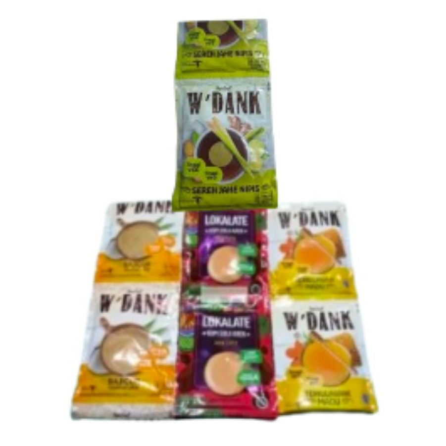 

NutriSari Wedang W'dank Bajigur / Aren Latte / Temulawak / Sereh Jahe Nipis 1 Renceng isi 10 sachet 15gr