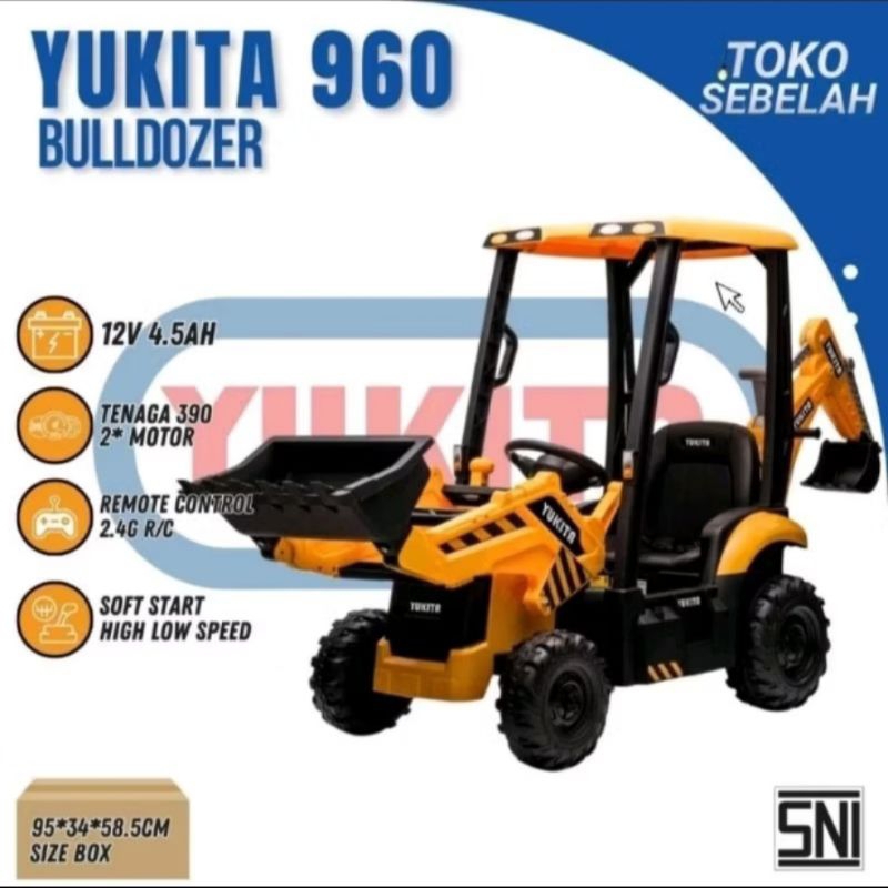 Mobil aki Buldozer Excavator Yukita 960 Cargo