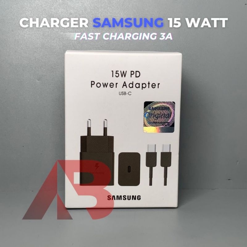 Charger Samsung 15 Watt Original Fast Charging Type C