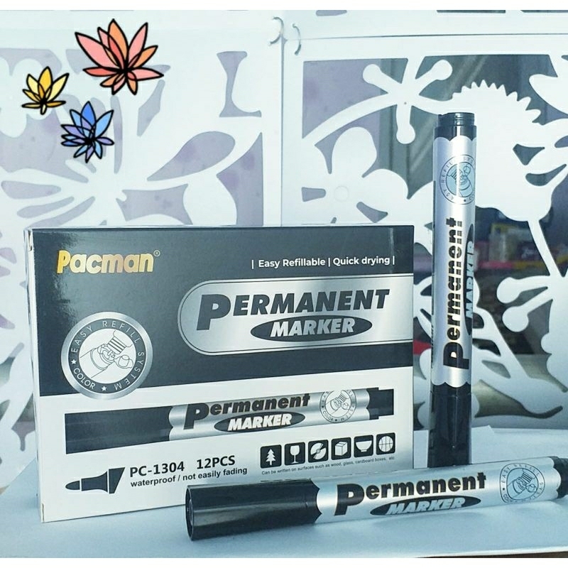 

Pacman PERMANENT MAKER ( Spidol Permanen ) 1 Box isi 12 pcs