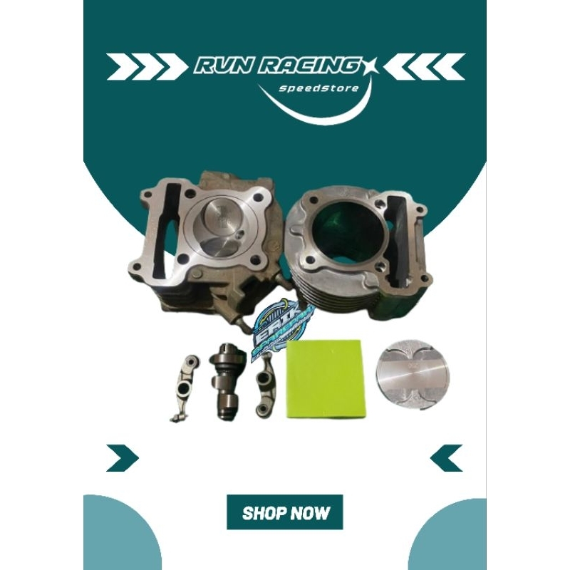 CYLINDER HEAD MIO SPORTY RUBAHAN KLEP 5TL BORE UP 200CC