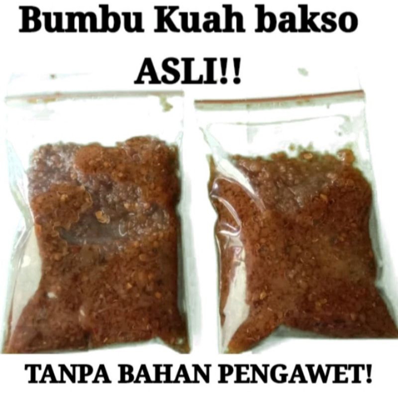 

BUMBU KUAH BAKSO ASLI DARI TUKANG BAKSO 40G X 2