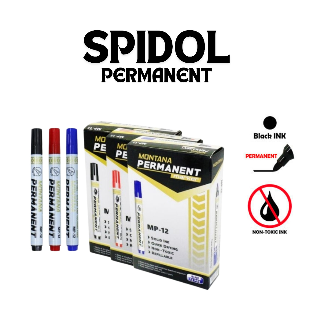 

SPIDOL PERMANENT HITAM MURAH / SPIDOL PERMANENT MAKER