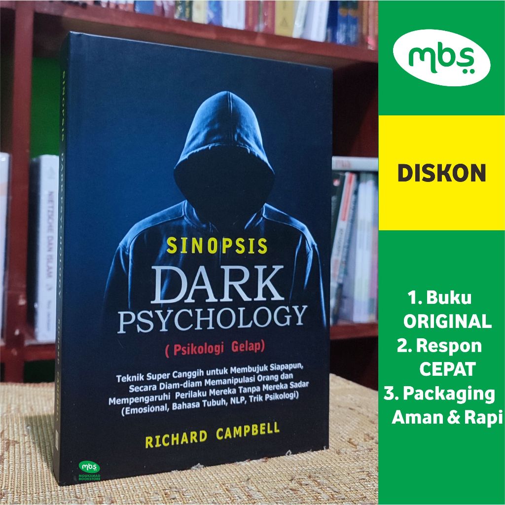 BUKU SINOPSIS DARK PSYCHOLOGY - Psikologi Gelap - Richard Campbell