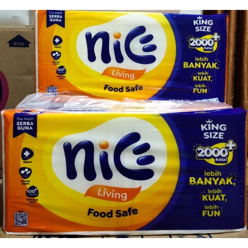 Tisu Nice King Size 1000gr 2 Ply , Tisue Nice ,Tisu wajah Nice / Nice Tisu / Tisu Nice 1 kg /Tisu mo