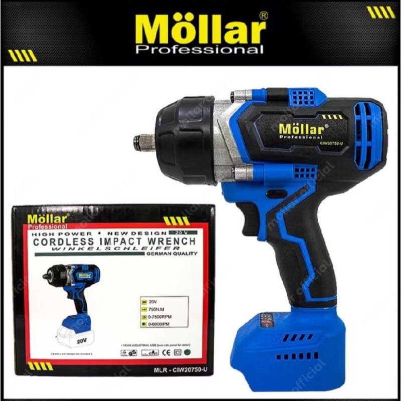 Impact Wrench Mollar CIW 20750 - U (unit only) - Impact pembuka baut 750Nm Banjarmasin
