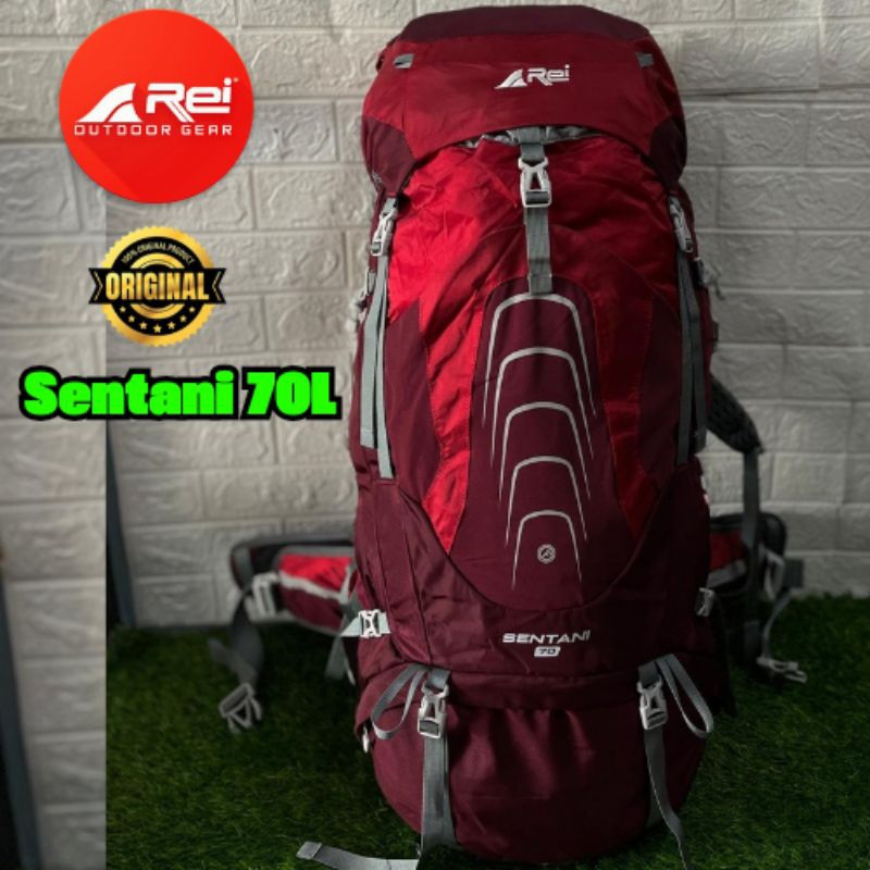 Tas Carrier Rei Sentani 70L+Raincover Original
