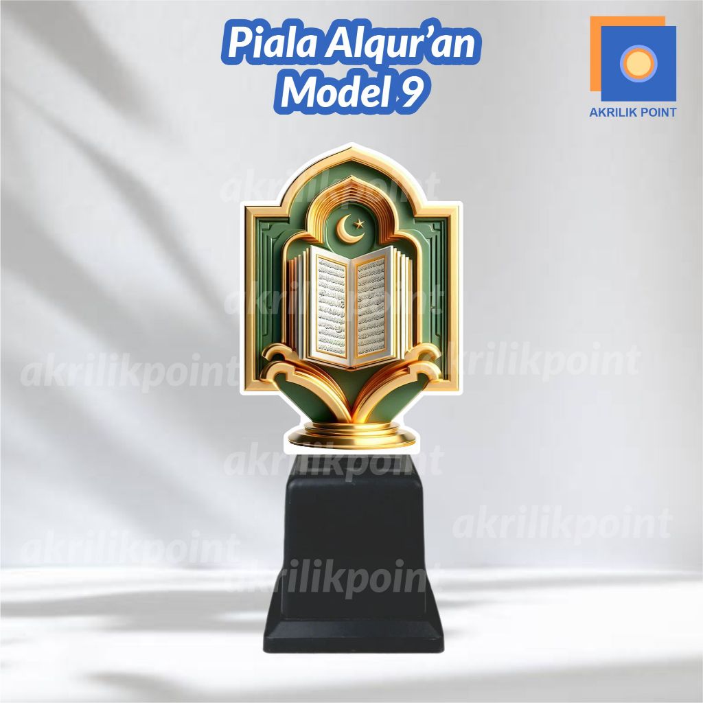 PIALA AKRILIK NGAJI QURAN Model 9 | Penghargaan MTQ Alqur'an | Piala Mengaji Anak TK SD Diniyah Kere