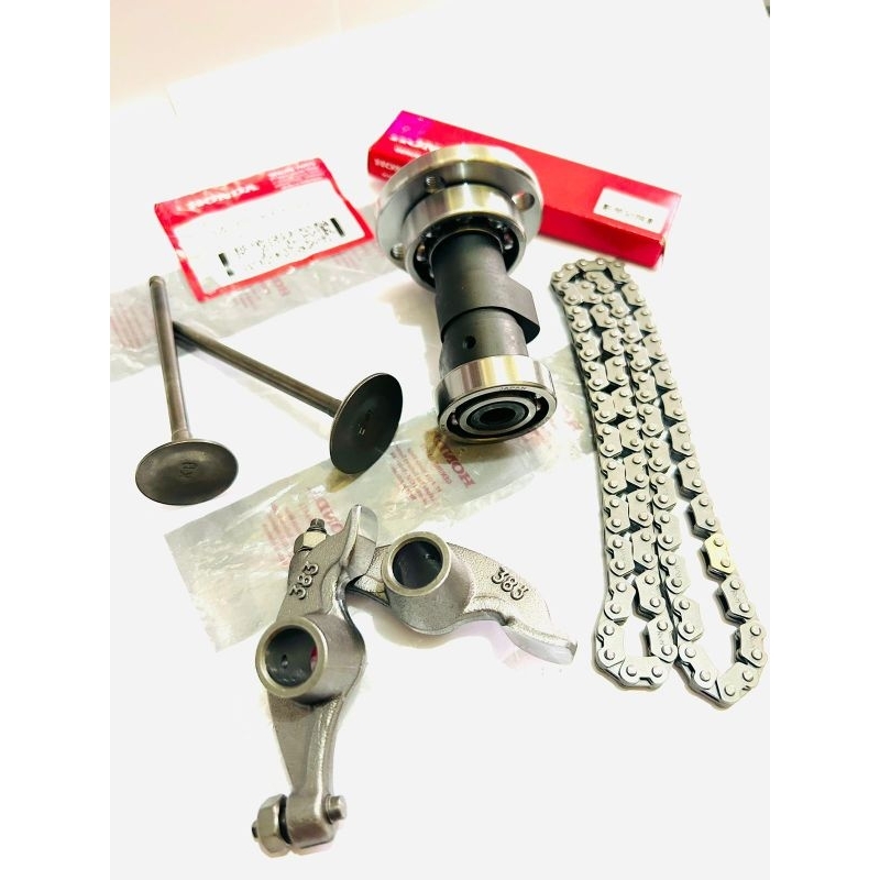 PAKETAN 4 BARANG NOKEN AS + PLATUK KLEP + KLEP SET + RANTE KETENG HONDA MEGAPRO LAMA MEGAPRO PRIMUS 