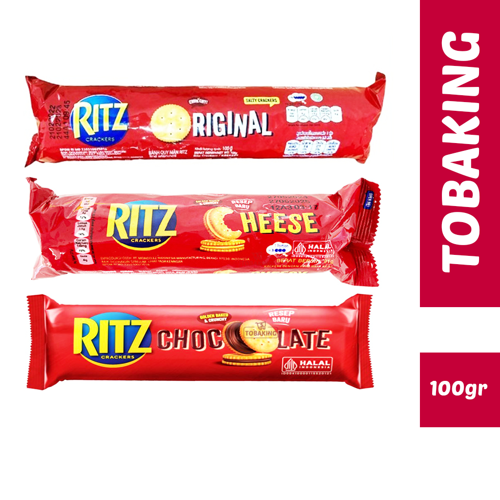 

Biskuit Ritz Crackers Original Salty Sandwich Keju Chocolate Regular