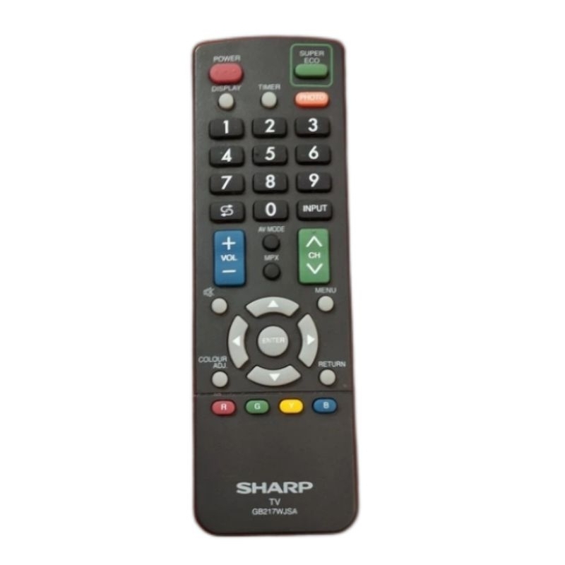 REMOT TV LCD LED SHARP GB217WJSA ORIGINAL Remote Control LCD LED SHARP GB217WJSA Original