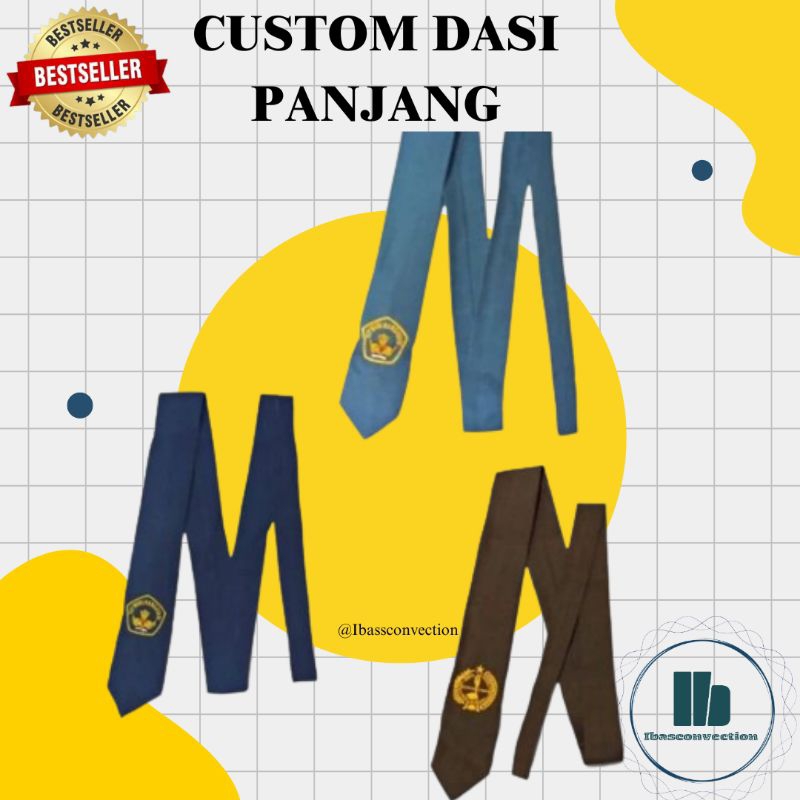 CUSTOM DASI PANJANGAN/ PANJANG LOS SMP SMA SMK