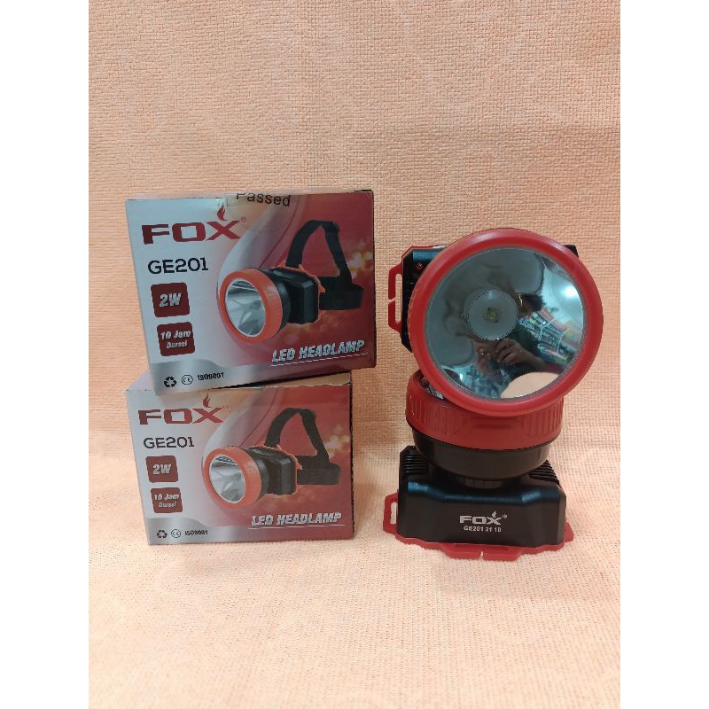SENTER KEPALA FOX GE-201 / Senter Kepala Fox GE201 LED / Senter Kepala / Senter Fox GE201 / Senter L