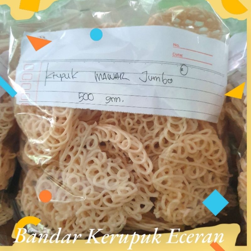 

Kerupuk Mawar Jumbo Putih 500gr