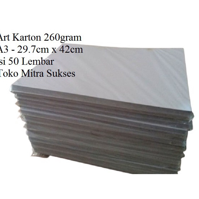 

PQYE95996 5 Lembar Kertas Art Karton 26gram A3