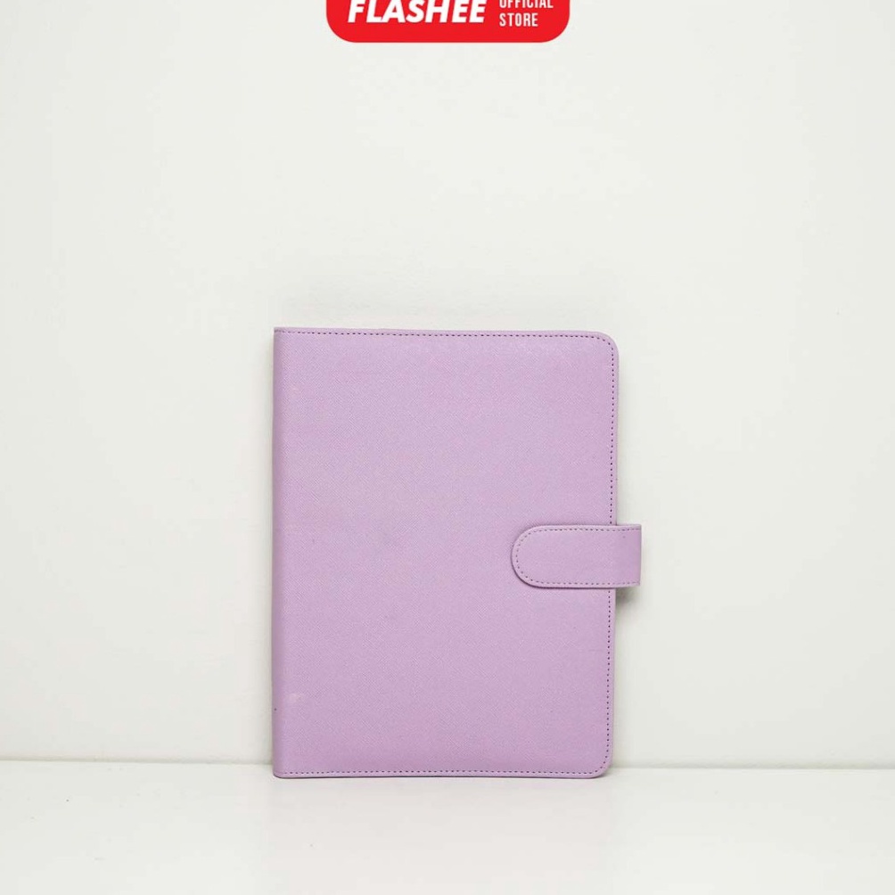 

GGNE87658 Flashee Binder Polos Warna Ungu Lilac Ukuran B5 Ring 26 Eksklusif Organizer Berkualitas Termurah