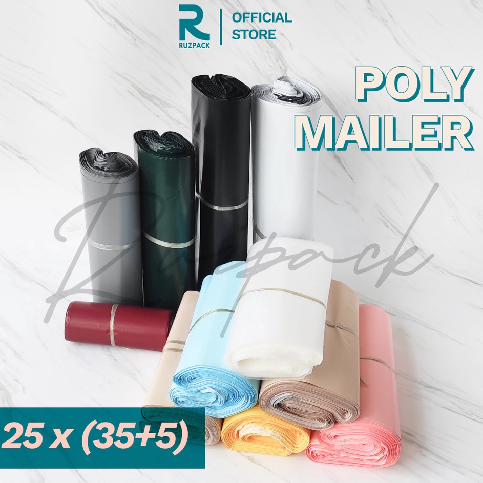 

25 x 35 5CM Polymailer Polybag Kantong Packing Packaging Plastik PE Recycle 1pcs TZADH4645