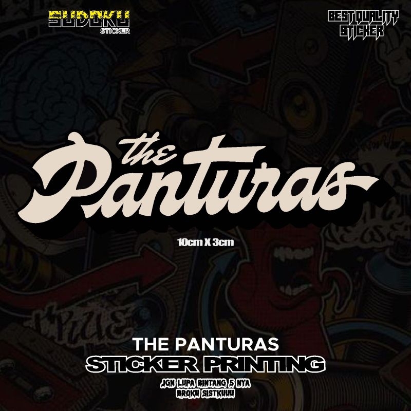 

STICKER STIKER PRINTING THE PANTURAS POP PUNK BAND