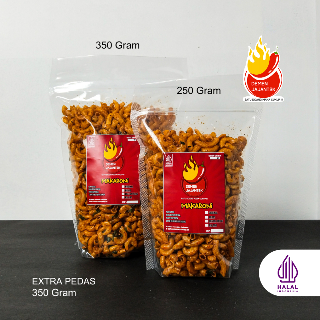 

Makaroni Extra Pedas Daun Jeruk 350 Gram Demen Jajan Tasik Cemilan Kekinian Renyah Gurih Bikin Nagih