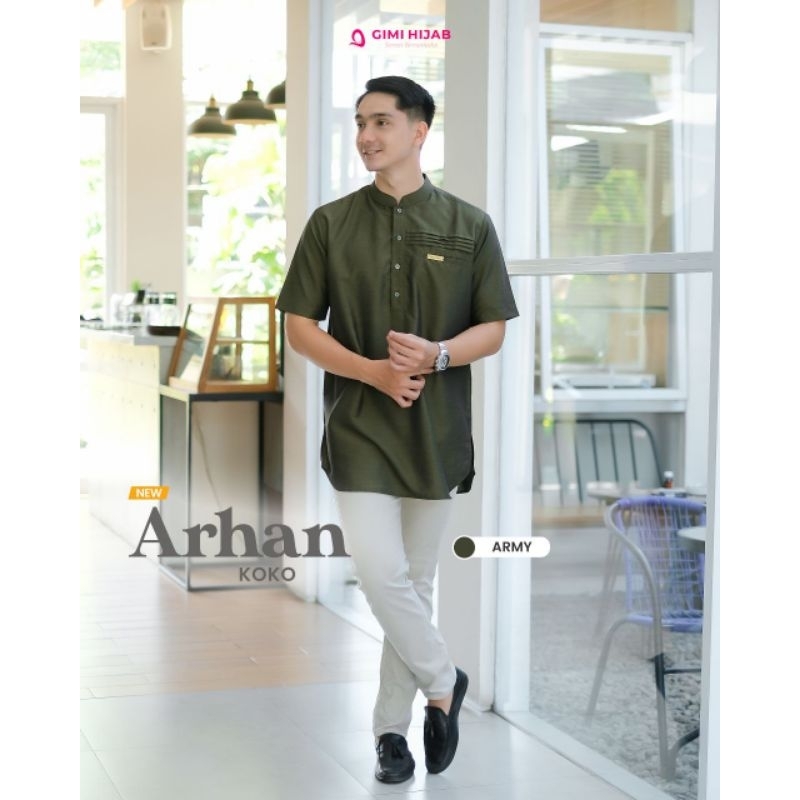 Arhan Koko couple (ARHAN&AZIZAH) series by gimihijab / Koko polos dewasa / Koko lengan panjang / baj