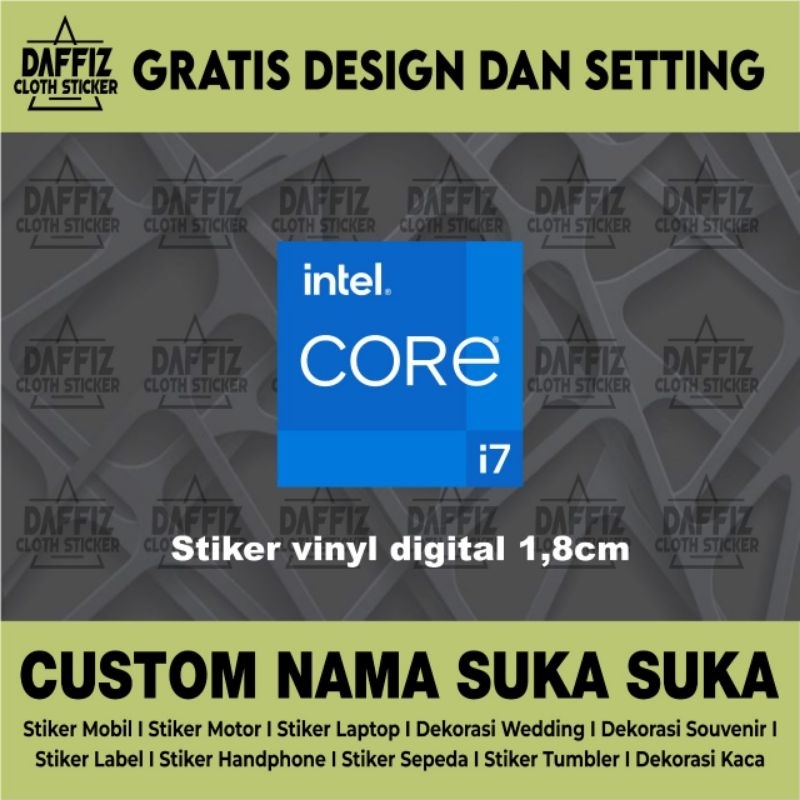 

STIKER VINYL CORE I7 1,8cmx1,8cm