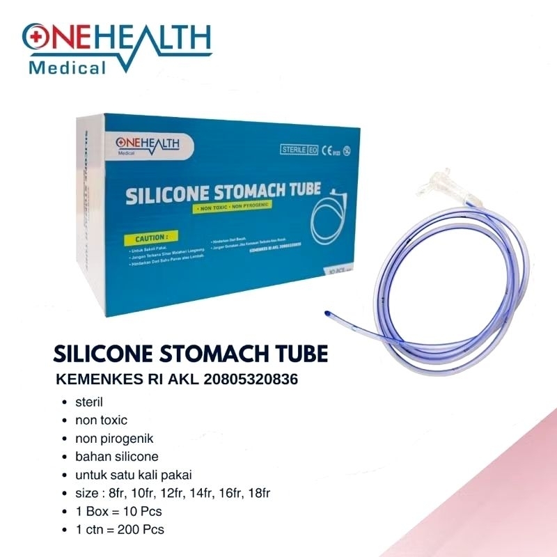 Selang NGT Silicone / Silicone Stomach Tube / Selang Makan - Onehealth