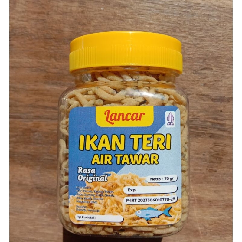 

Ikan Teri Air Tawar Rasa Balado Spesial 65gr/ Camilan Lauk makan Nikmat/ Lauk makan