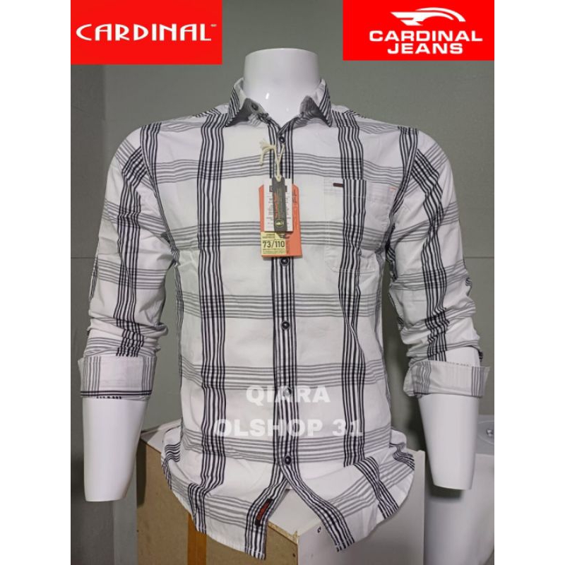 KEMEJA PRIA CARDINAL CASUAL REGULER PUTIH