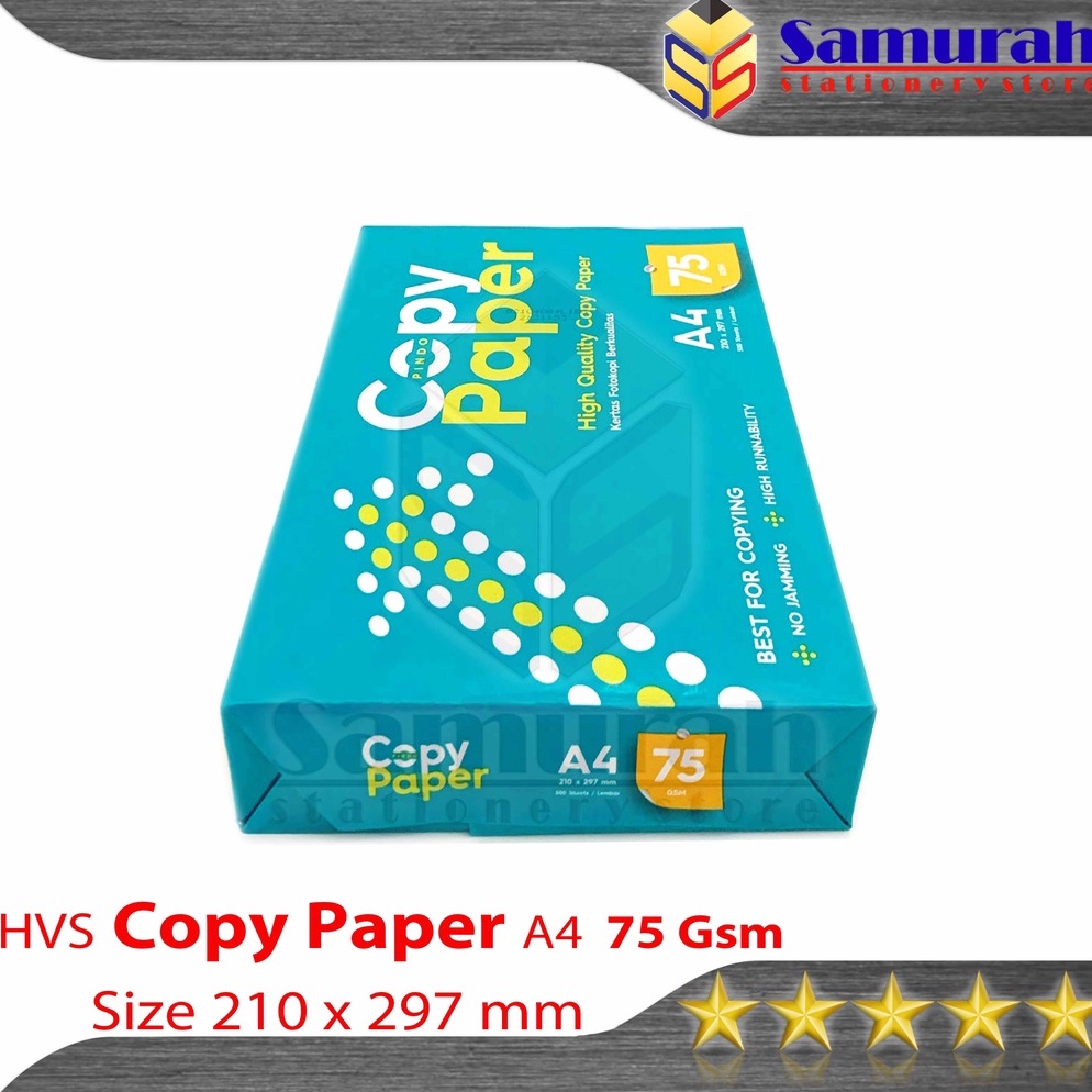 

VH7N3466 Kertas HVS Copy Paper A4 75 Gsm 1 Rim HVS CopyPaper A4 75 Gram Kertas Print Hvs Putih CPB 75gsm Termurah