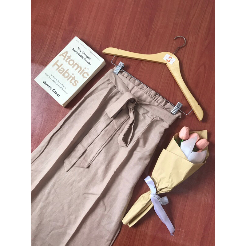 ROK LINEN PITA | ROK LINEN SEMI ALINE | ROK PITA | COQUETTE LINEN SKIRT