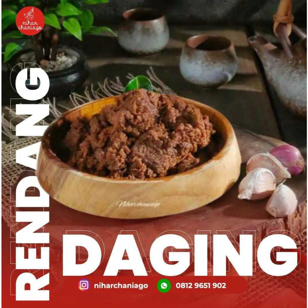 

Rendang Daging Niharchaniago | rendang daging | rendang padang | makanan instant | makanan siap saji